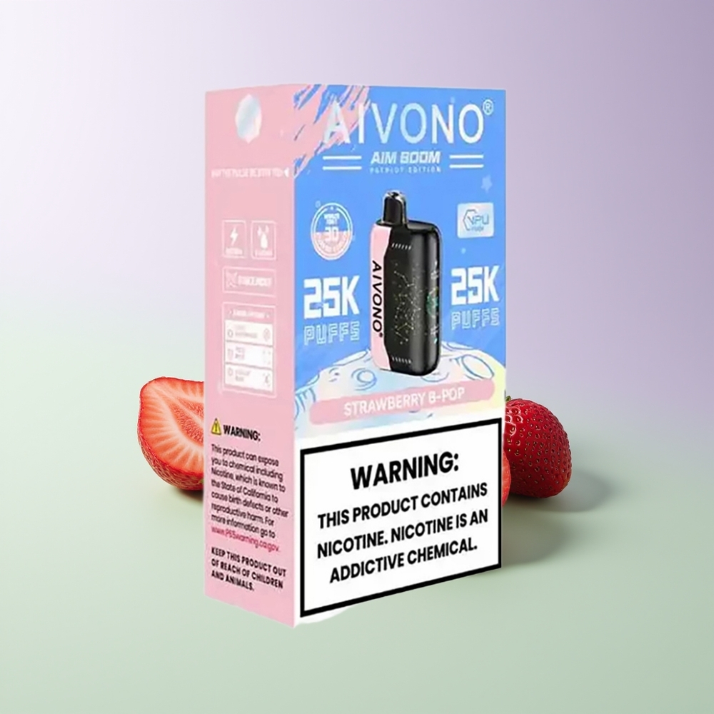 Aivono Aim Boom 25000 Puffs Braškė B Pop