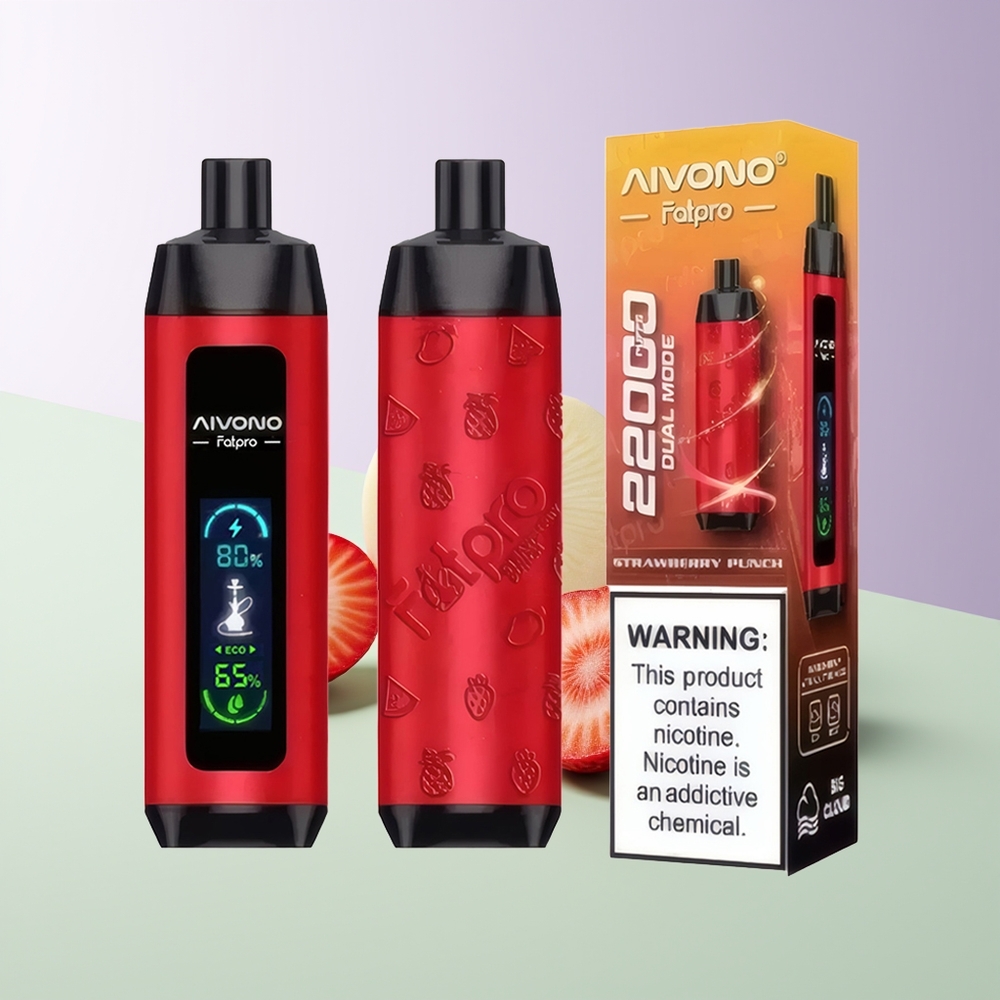 Aivono Aim Fatpro 22000 Strawberių Punch 5 Nicotine