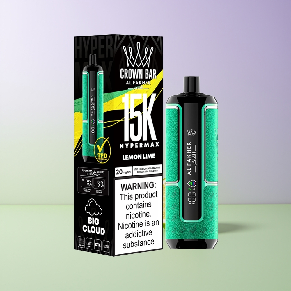 Al Fakher Crown Bar 15K Hypermax Citrinų Rūgščių