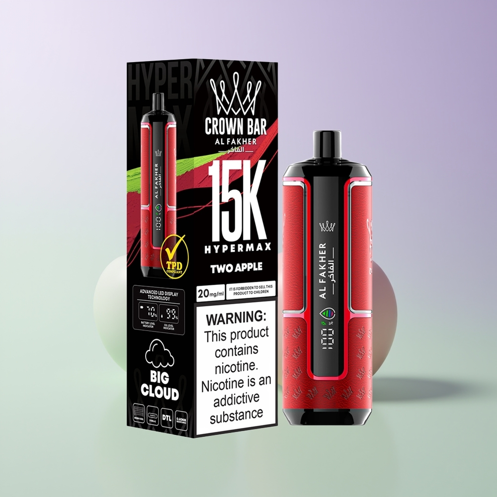 Al Fakher Crown Bar 15K Hypermax DTL Dviobuolių