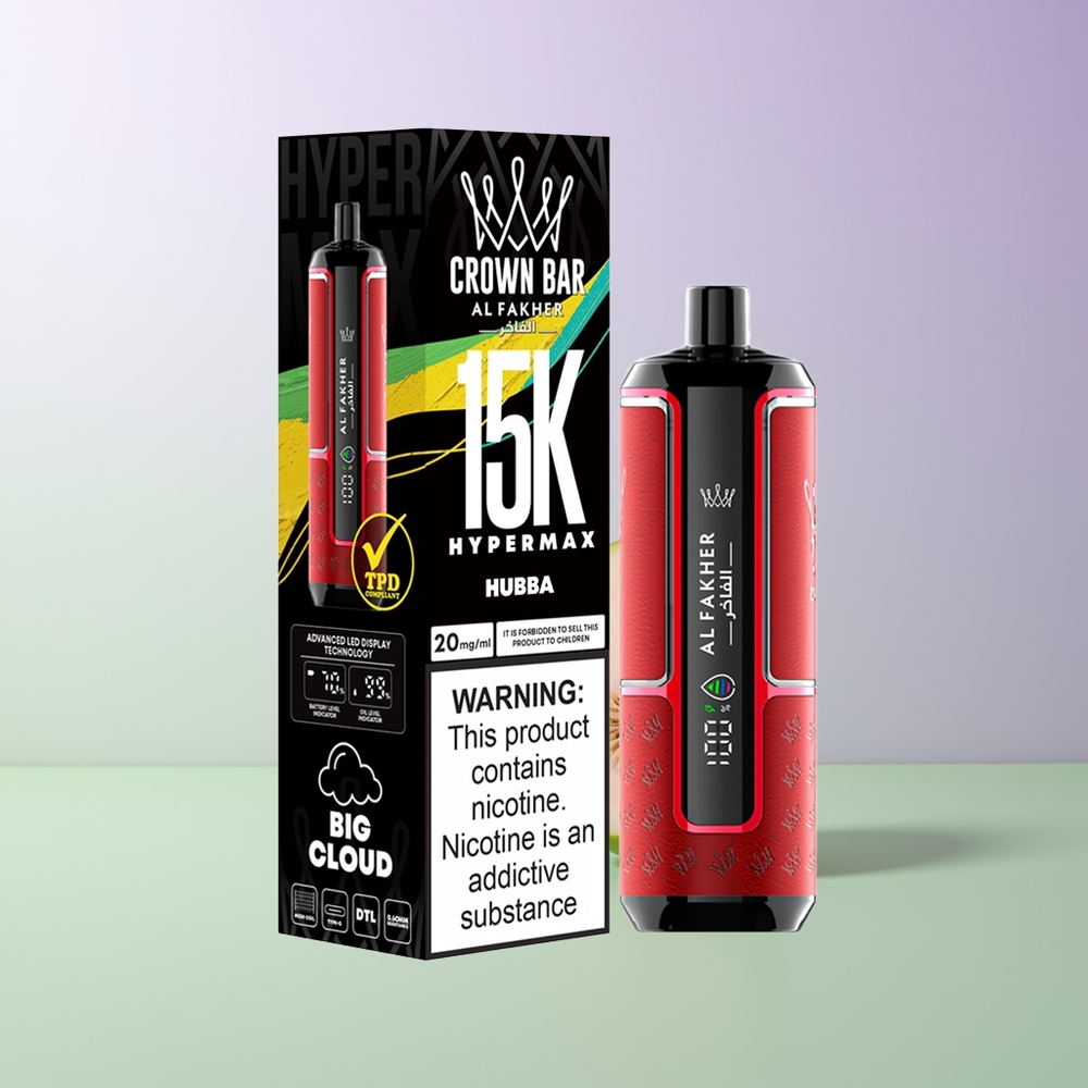 Al Fakher Crown Bar 15K Hypermax Vienkartinės Elektroninės Cigaretės