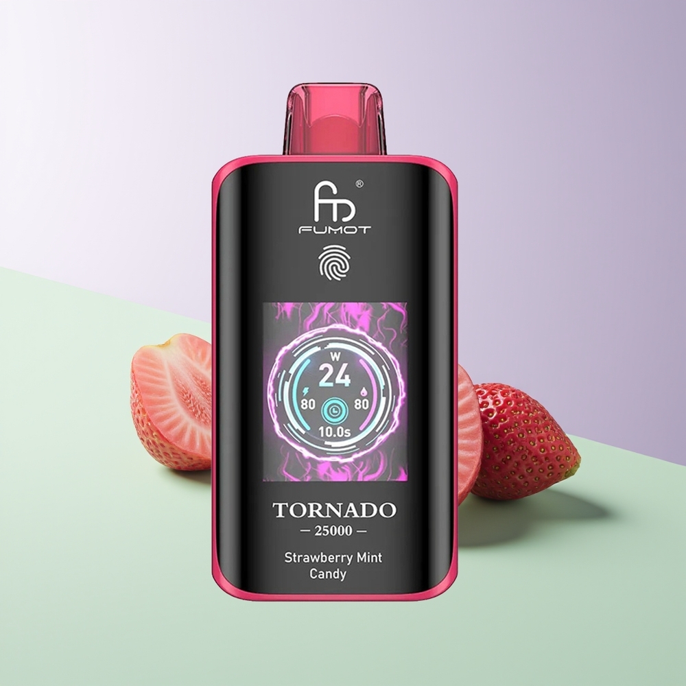 Fumot Tornado 25000 Puffs 700mAh Braškės Mėtų Saldainis