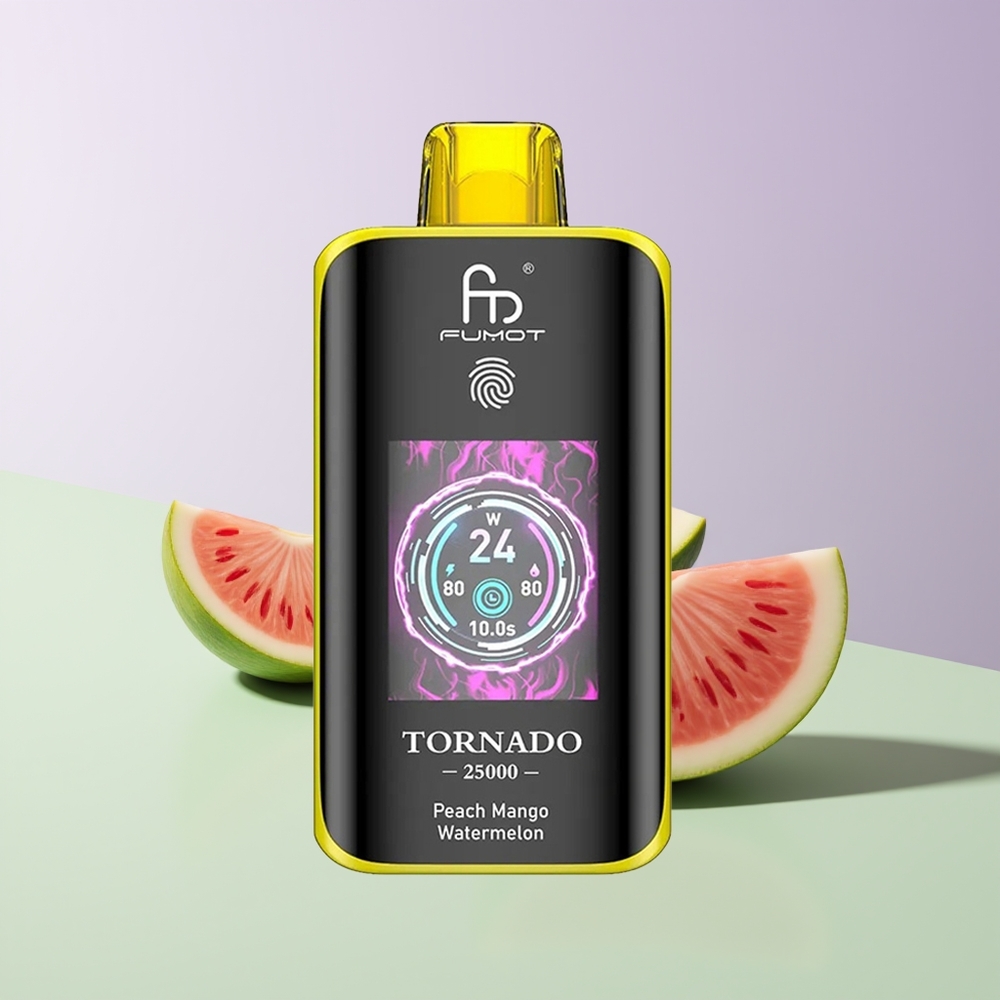 Fumot Tornado 25000 Puffs 700mAh Persikų Mango Arbūzas