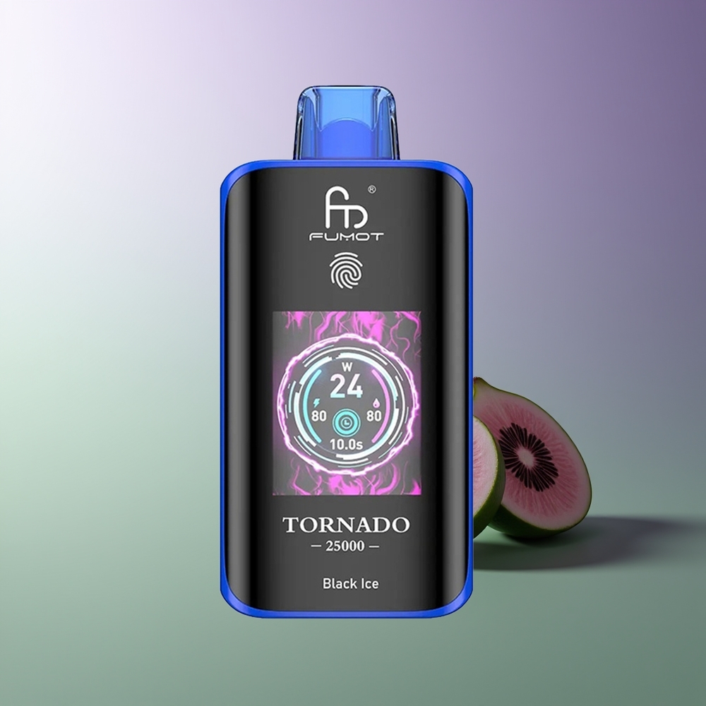 Fumot Tornado 25000 Puffų 20ml Juodasis Ledas