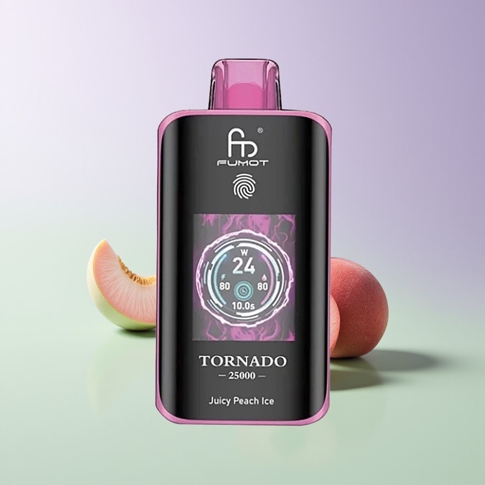 Fumot Tornado 25000 Puffų 700mAh Sultingo Persiko Ledas