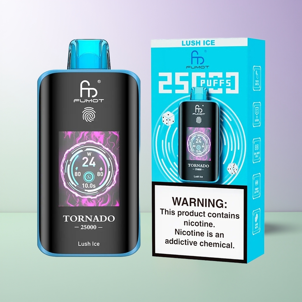 Fumot Tornado 25000 Pustų 20ml Šviežiai Ledas