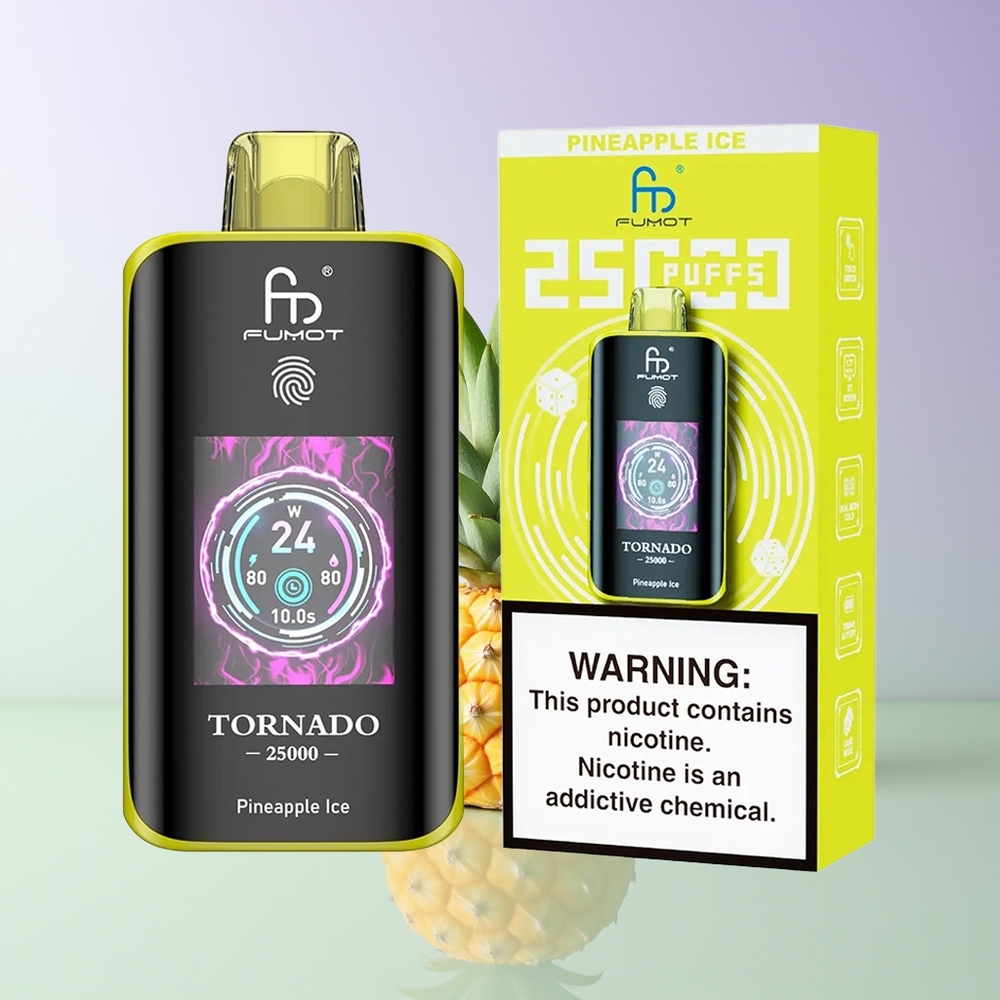 Fumot Tornado 25000 Pūkštelių 700mAh Ananasų Ledas