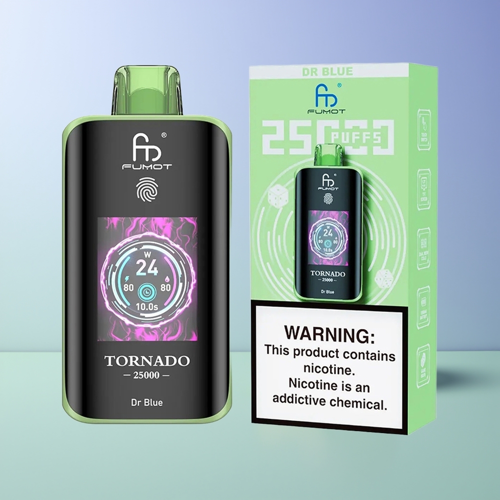 Fumot Tornado 25000 Pūkų 20ml Dr Mėlyna