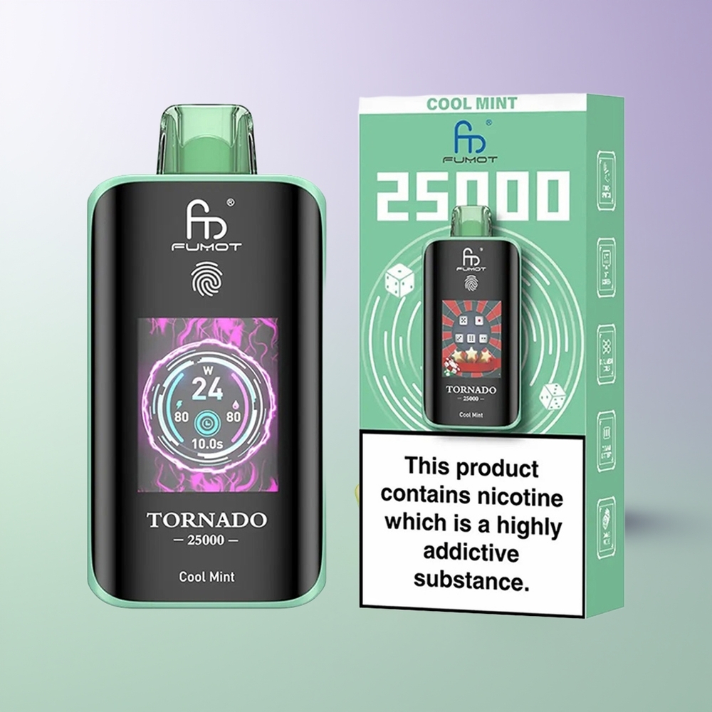 Fumot Tornado 25000 Pūsų Įkraunama Mėta