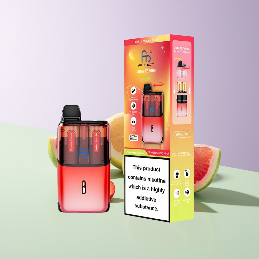 Fumot Ultra T32000 32000 Pūkų Braškynės Grapefruit - Braškynės Dragūno Vaisius