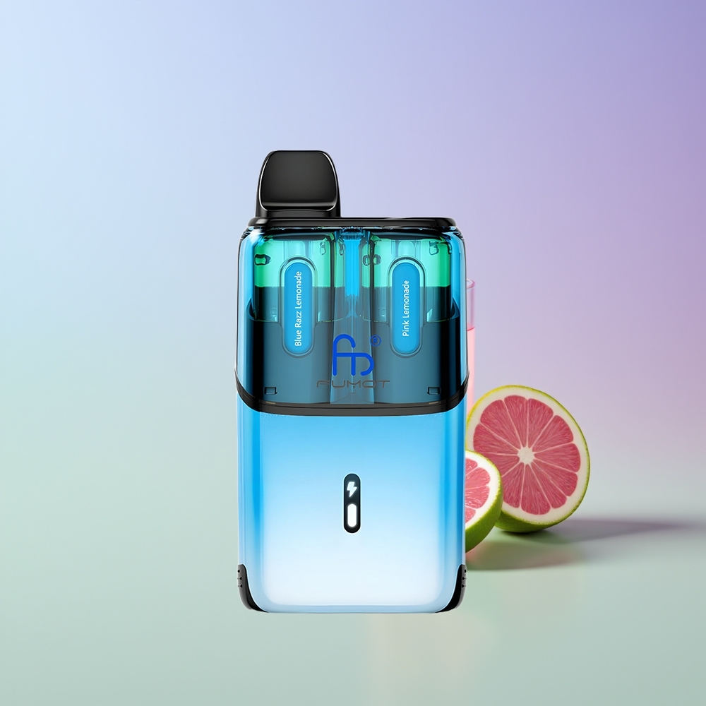 Fumot Ultra T32000 Dūmai Mėlynųjų aviečių limonadas - Rožinis limonadas