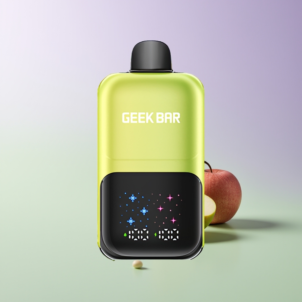 GEEK BAR 2GO 50K Rūgštus Obuolys Ledas Didelis Ekranas