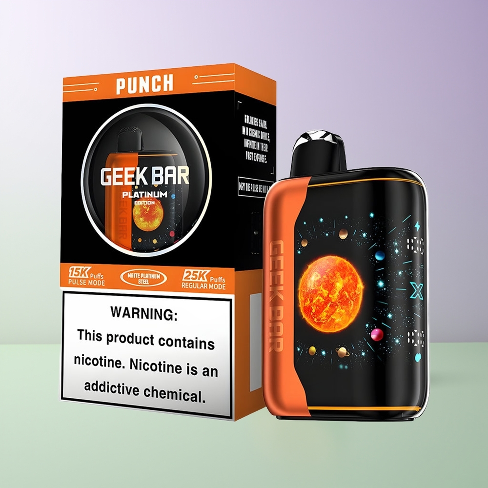 GEEK BAR Platinum Edition 25000 Dūmai Dinaminis 3D Išlenktas Ekranas
