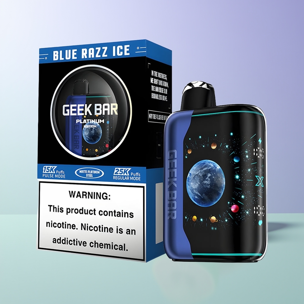 GEEK BAR Platinum Edition 25000 Pūkų Mėlynųjų Serbentų Ledas