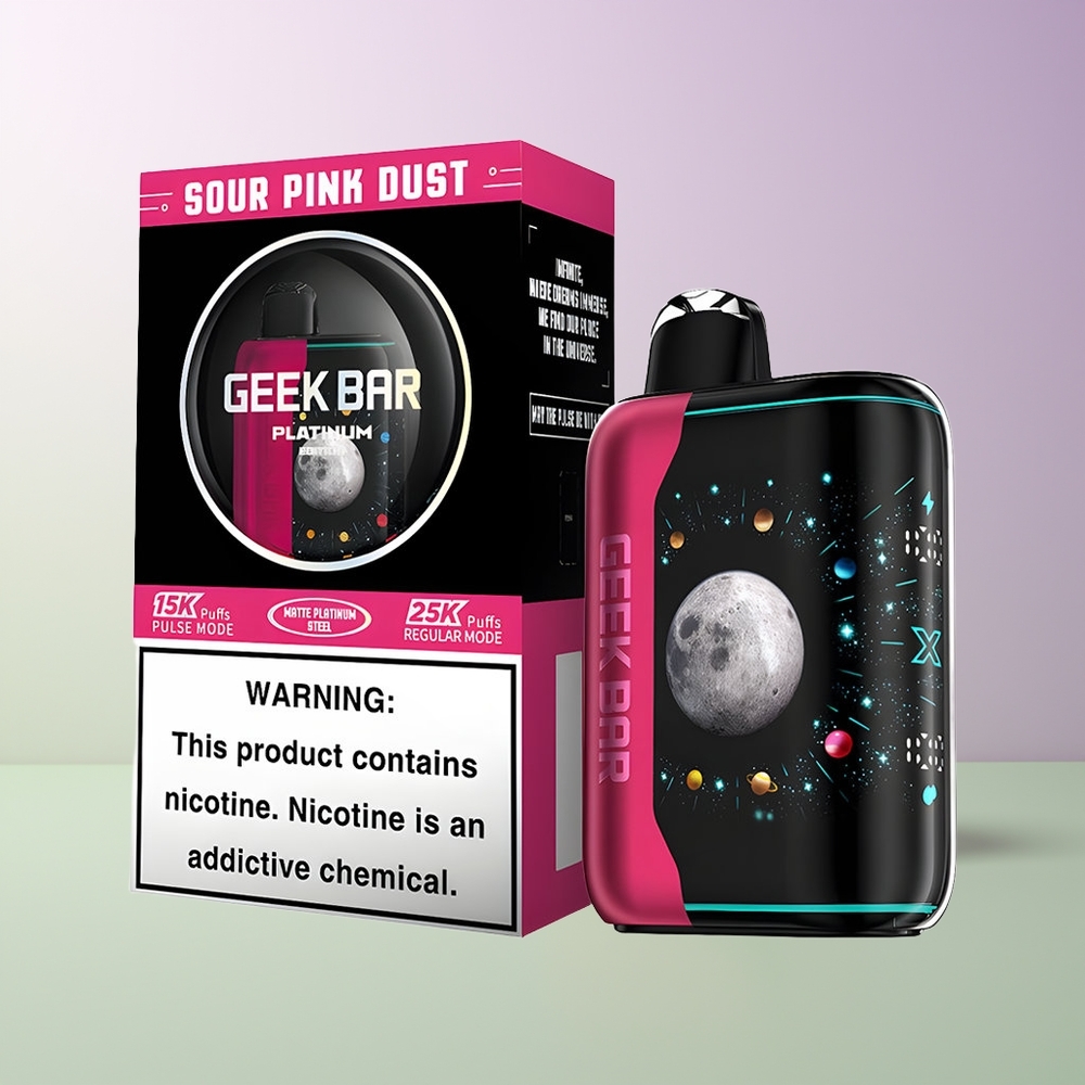 GEEK BAR Platinum Edition 25000 Pūkų Rūgščiai Rožinė Dulkė