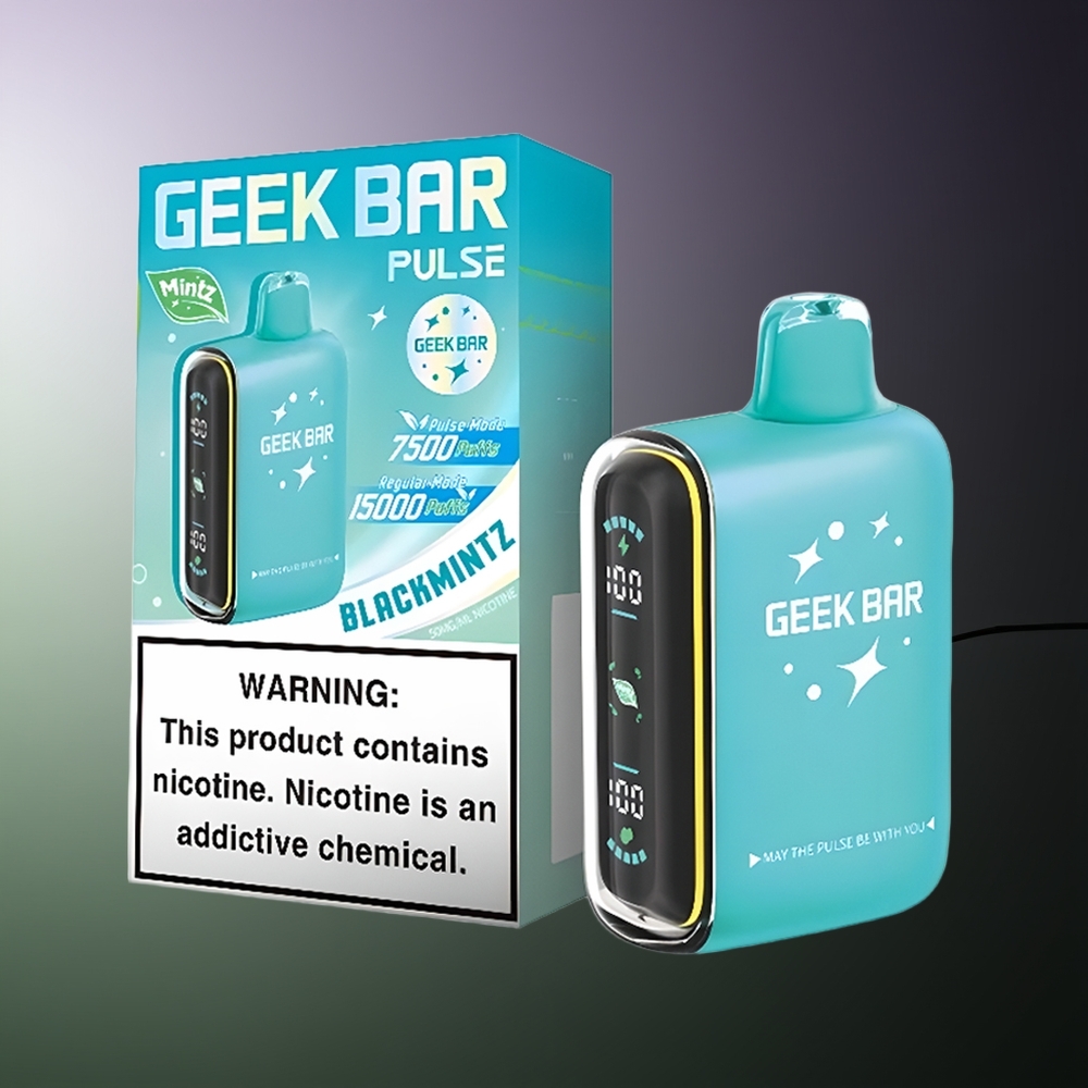 GEEK BAR Pulse 15000 Pūkų Vienkartinės Elektroninės Cigaretės Mėtos Leidimas