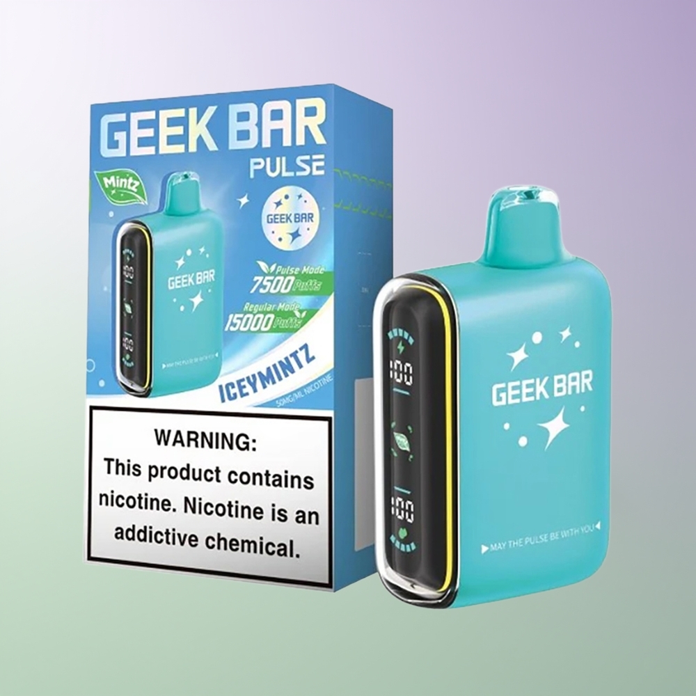 GEEK BAR Pulse 15000 Pūkų Vienkartinės Elektroninės Cigaretės Mėtos Leidimas