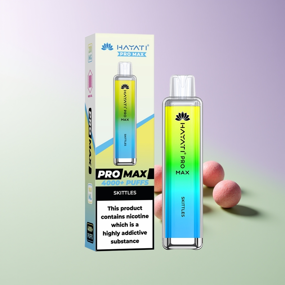Hayati Pro Max 4000 Puffs Vienkartinės Elektroninės Cigaretės Skittles