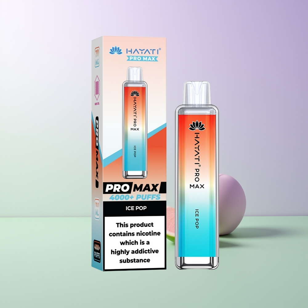 Hayati Pro Max 4000 Pufų Vienkartinės Elektroninės Cigaretės Ledinis Šaltuolis