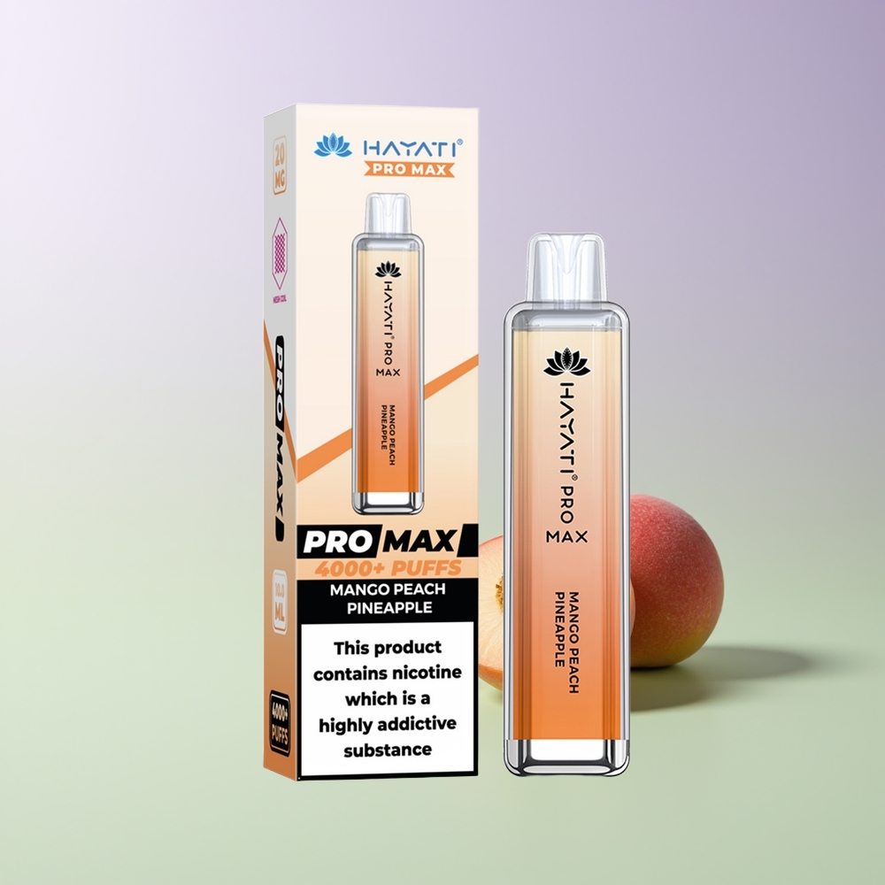 Hayati Pro Max 4000 Pūkštelių Mango Persikas Ananasas 5 Nikotino