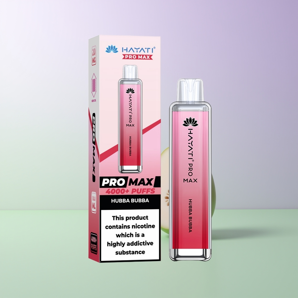Hayati Pro Max 4000 Pūkų Vienkartinės Elektroninės Cigaretės \Hubba Bubba\ 5 Nikotino