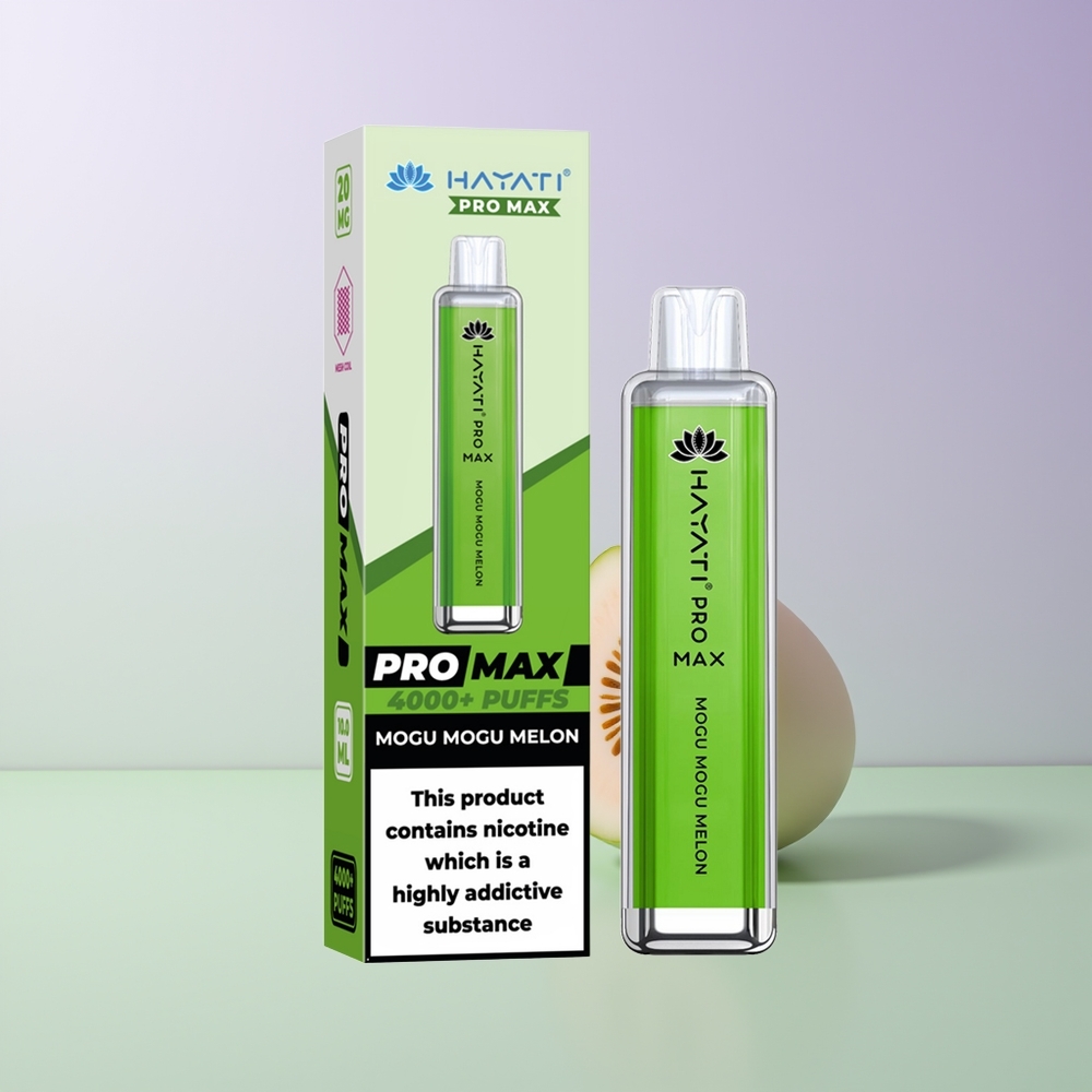 Hayati Pro Max 4000 Pūsų Vienkartinės Elektroninės Cigaretės Mogu Mogu Melionas