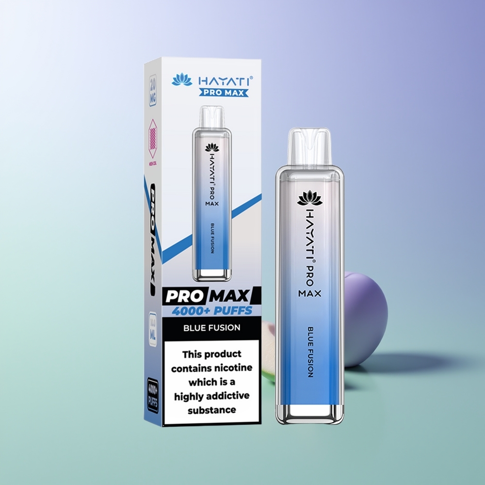 Hayati Pro Max 4000 Pūsų Vienkartinės Elektroninės Cigaretės Mėlynojo Sintezės 5 Nikotino