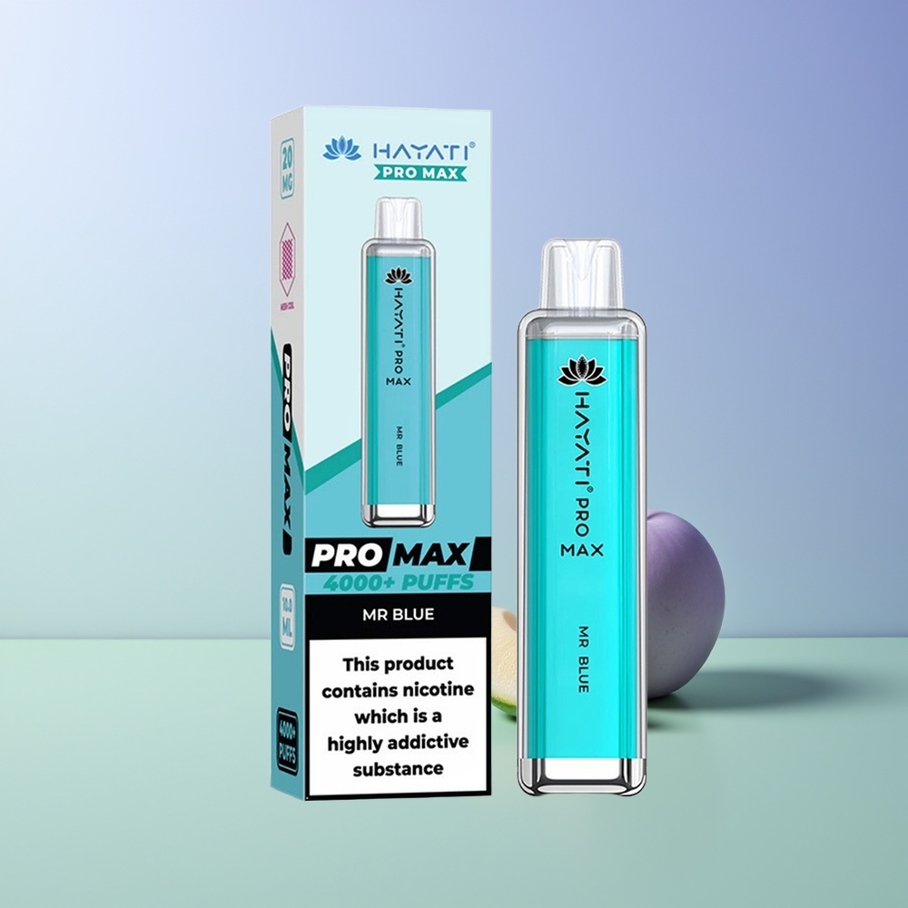 Hayati Pro Max 4000 Pūsų Vienkartinės Elektroninės Cigaretės Ponas Mėlyna