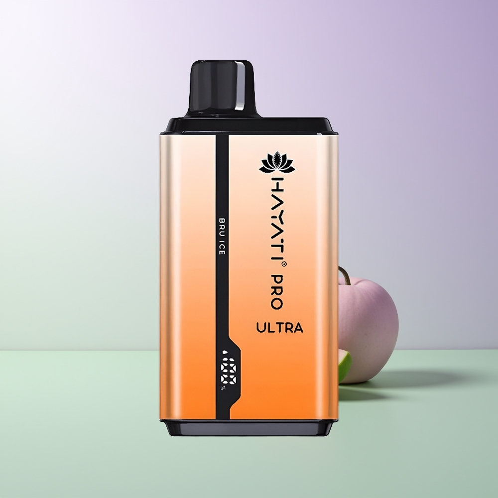 Hayati Pro Ultra 15000 Pūkų Vienkartinis Vaporizatorius Bru Ledas