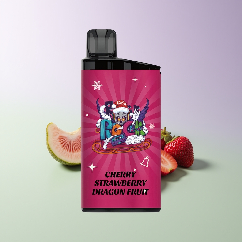 IGET Bar 3500 Pūksniai Vienkartinis Vaporizatorius Vyšnia Braškė Pitahaja