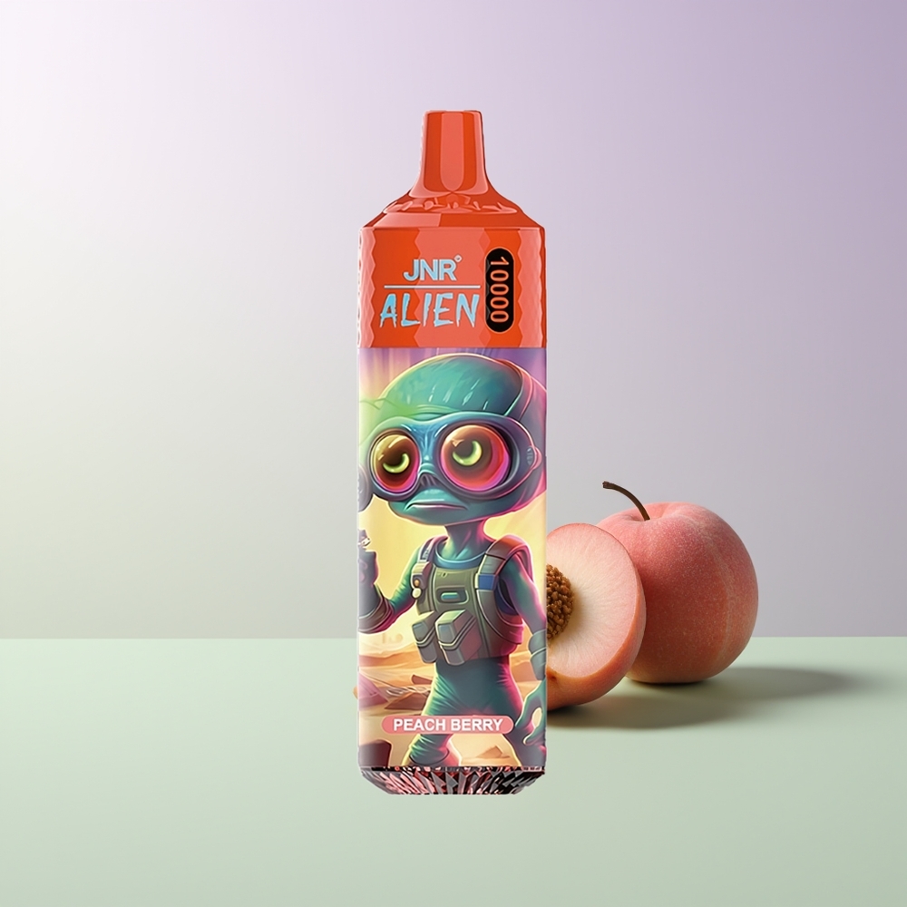 JNR Alien 10000 Pufų LED (RGB) Persikų Uogų Vienkartinės Elektroninės Cigaretės