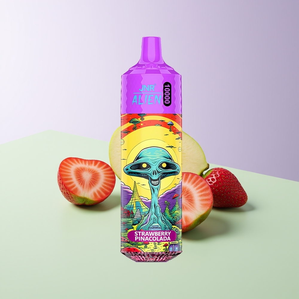 JNR Alien 10000 Pūkų 20ml Braškės Pina Kolada