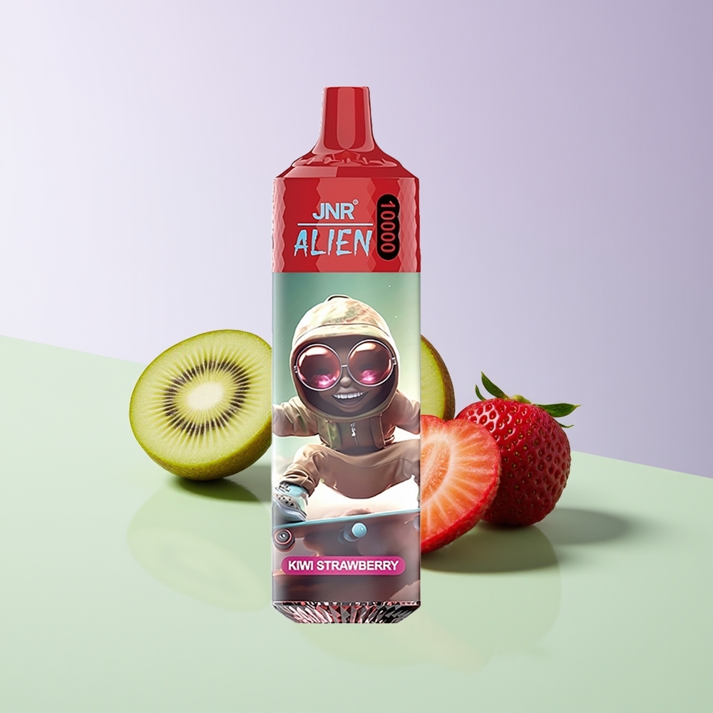 JNR Alien 10000 Pūkų Kiwi Braškė RGB