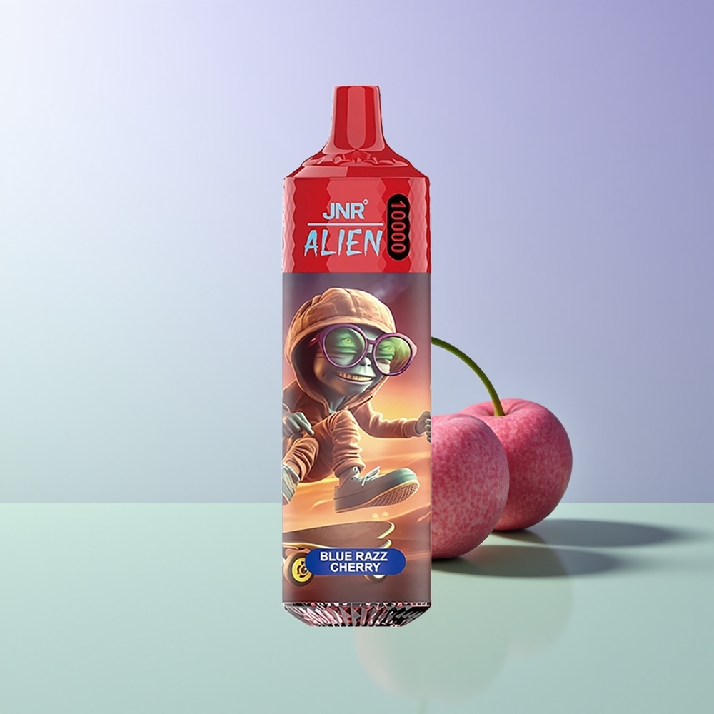 JNR Alien 10000 Pūkų RGB Mėlynasis Avietinis Vyšninis