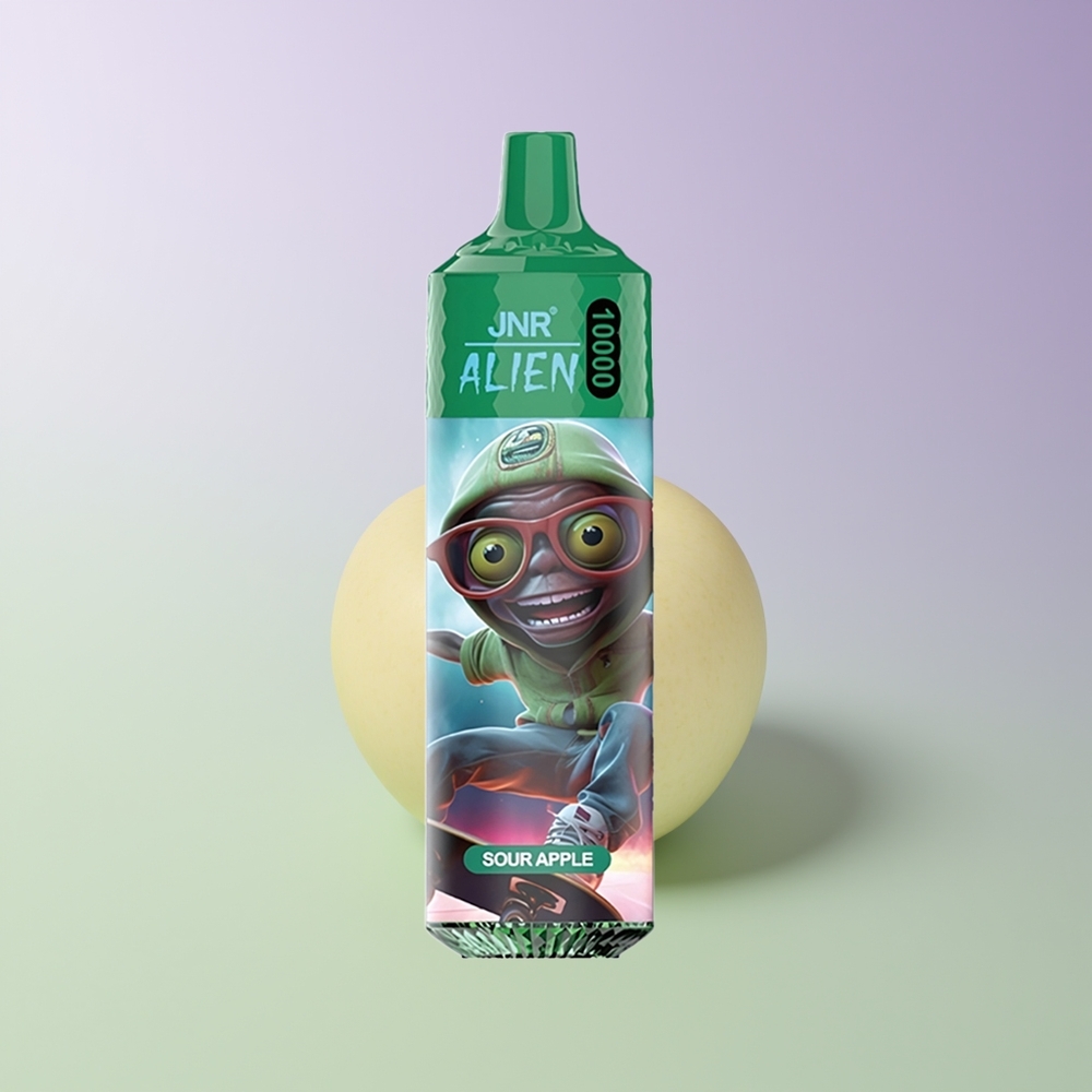 JNR Alien 10000 Pūkų Rūgščiai Obuolių 850mAh