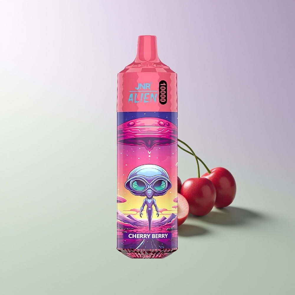 JNR Alien 10000 Pūsų LED (RGB) Vyšnių Uogų Vienkartinės Elektroninės Cigaretės