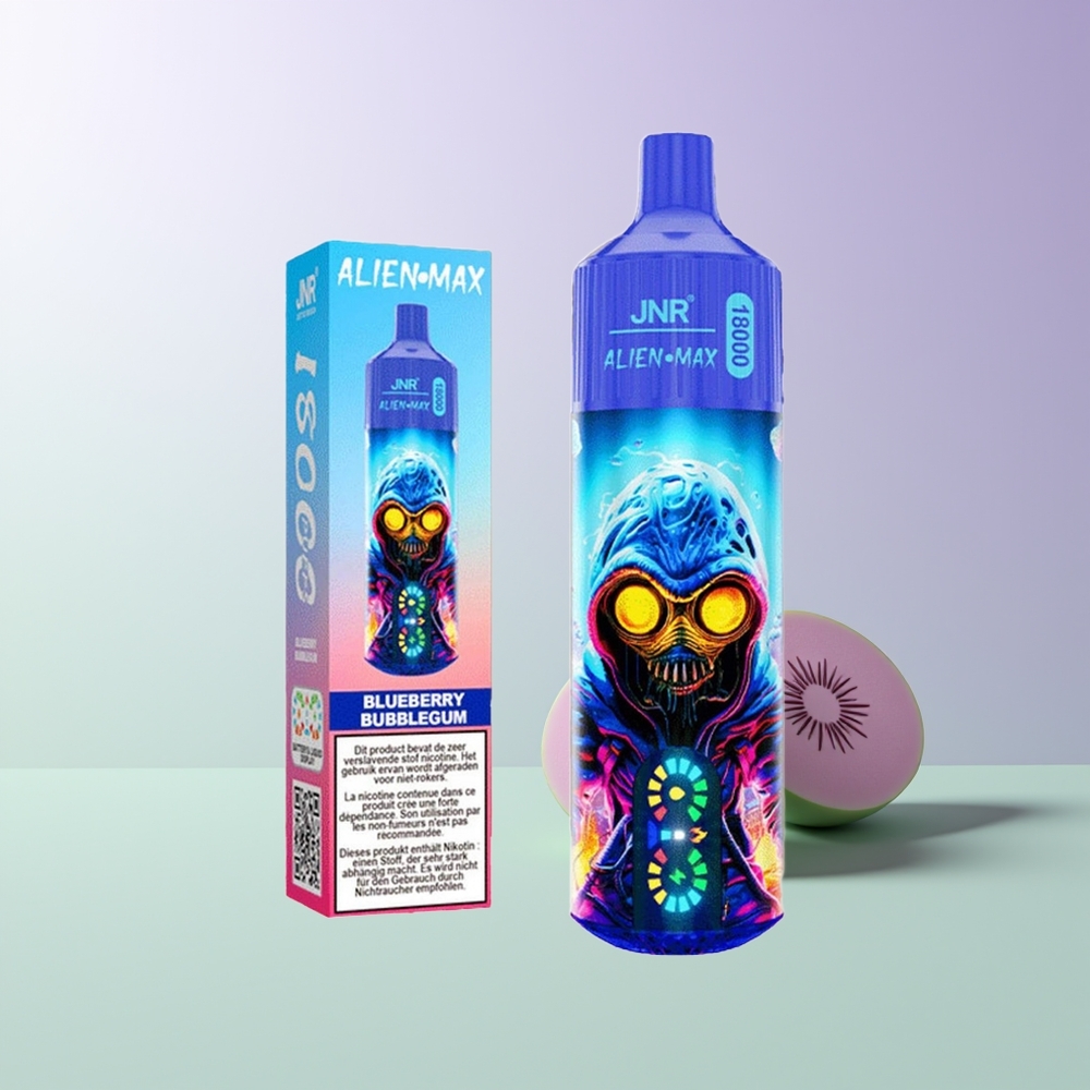 JNR Alien 18000 Pūsų Vienkartinės Elektroninės Cigaretės Mėlynųjų Uogų Kramtomoji Guma