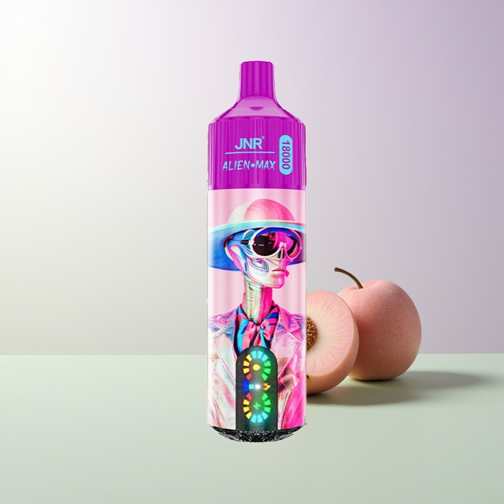 JNR Alien Max 18000 Puffs Baltasis Persikas Avietė Type-C Greitas Įkrovimas