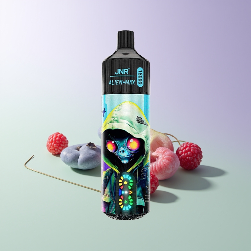 JNR Alien Max 18000 Puffs Dviguba Šerdis Mėlynė Avietė