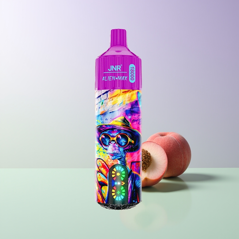 JNR Alien Max 18000 Puffs Persikų Mėlynų Uogų Saldainiai Type-C Greitas Įkrovimas