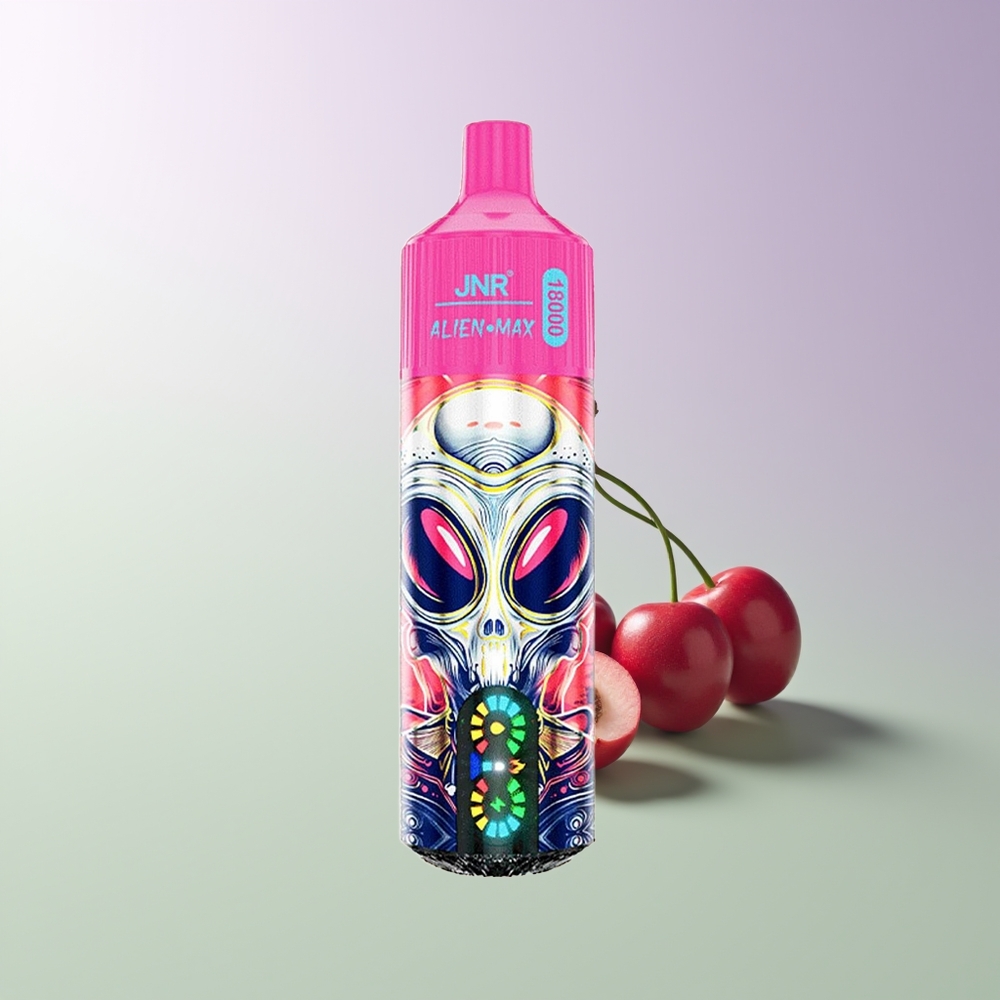JNR Alien Max 18000 Pūkų Vienkartinės Elektroninės Cigaretės Vyšnių Uogų