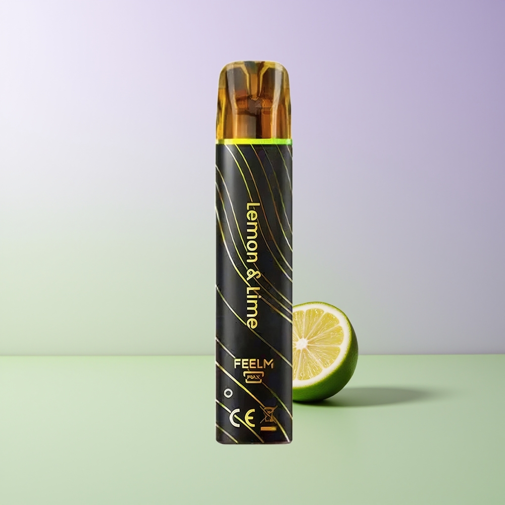 JNR BlackGolden 800 Pūkų Vienkartinės Elektroninės Cigaretės Citrina  Žaluma