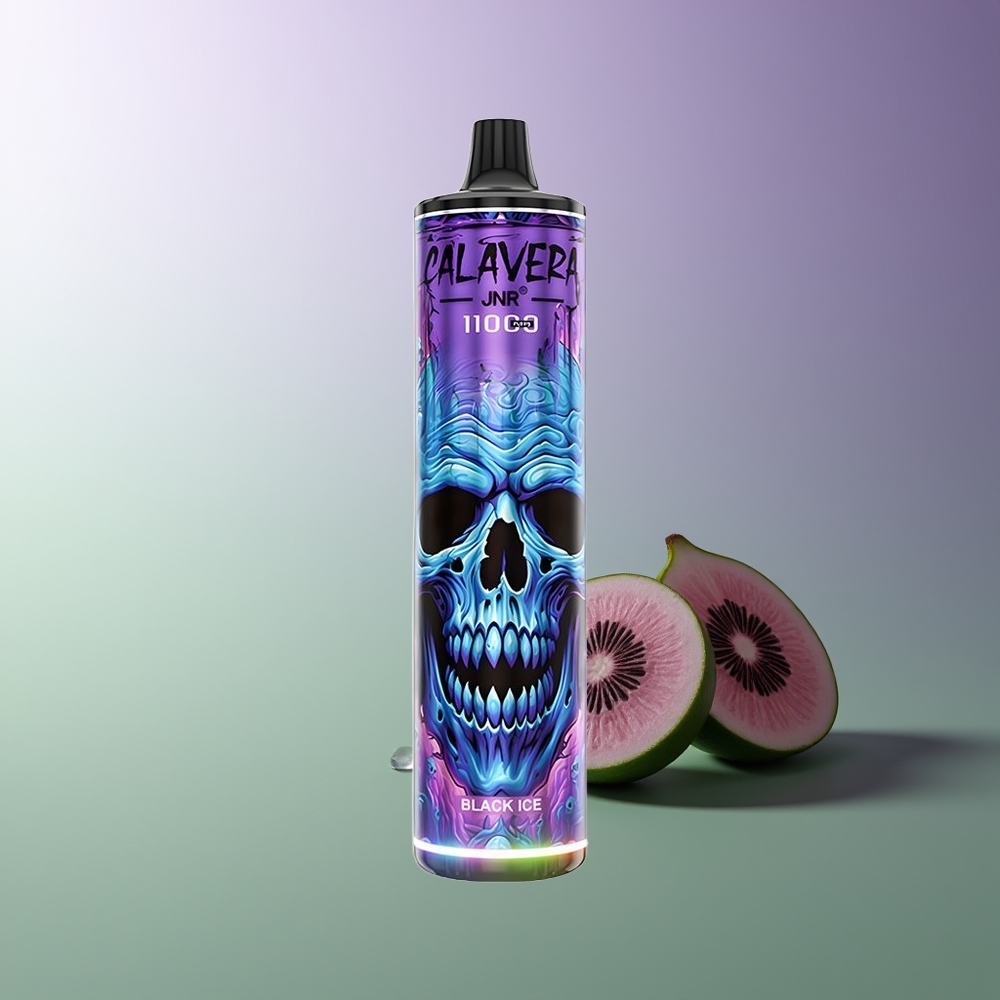 JNR Calavera 11000 Puffs Juostinis 10Ω Juodasis Ledas