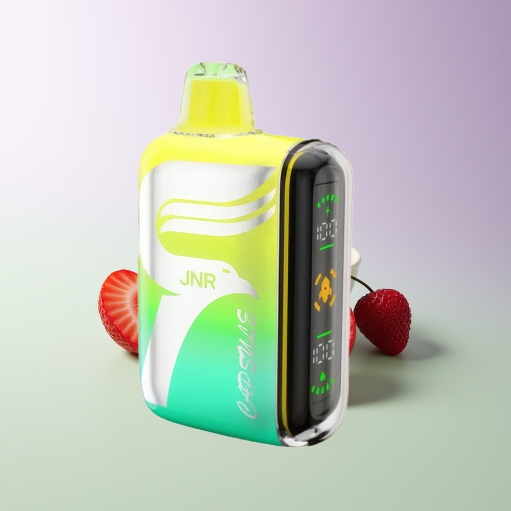 JNR Capsule 15000 Pufų Braškė Avietė Vyšnia