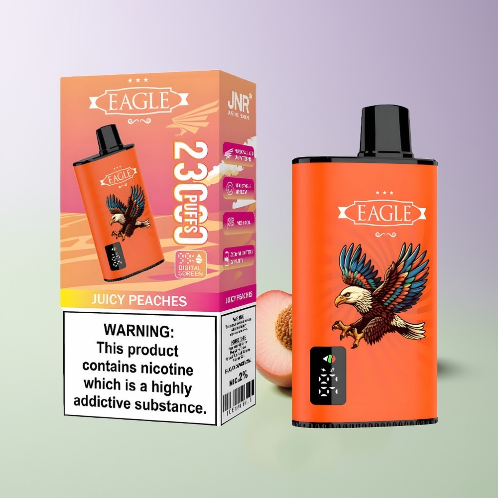 JNR EAGLE Smart 23000 Puffs 25ml Sultūsios Persikos Vienkartinės Elektroninės Cigaretės