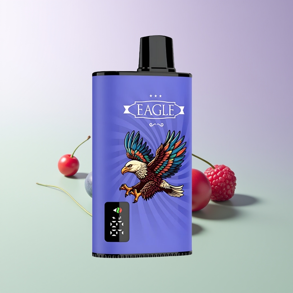 JNR EAGLE Smart 23000 Puffs Adjustable Airflow Mėlynųjų Aviečių Aviečių Vyšnių