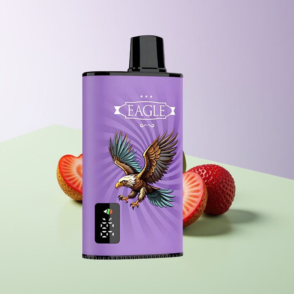 JNR EAGLE Smart 23000 Pūsų Vienkartinės Elektroninės Cigaretės Braškė Kiwi 10ohm Tinklelis