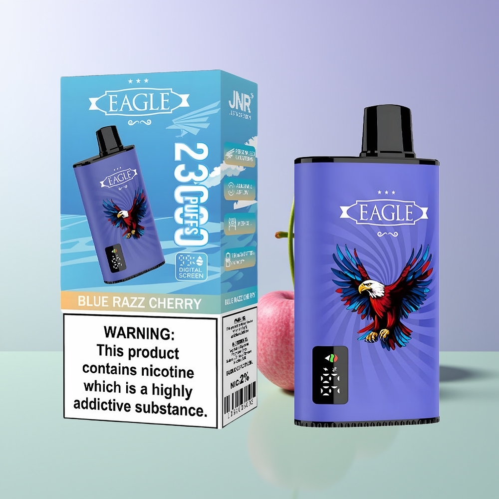 JNR EAGLE Smart 23000 Pūsų Vienkartinės Elektroninės Cigaretės Mėlynasis Serbentas Vyšnia su 25ml Skysčio