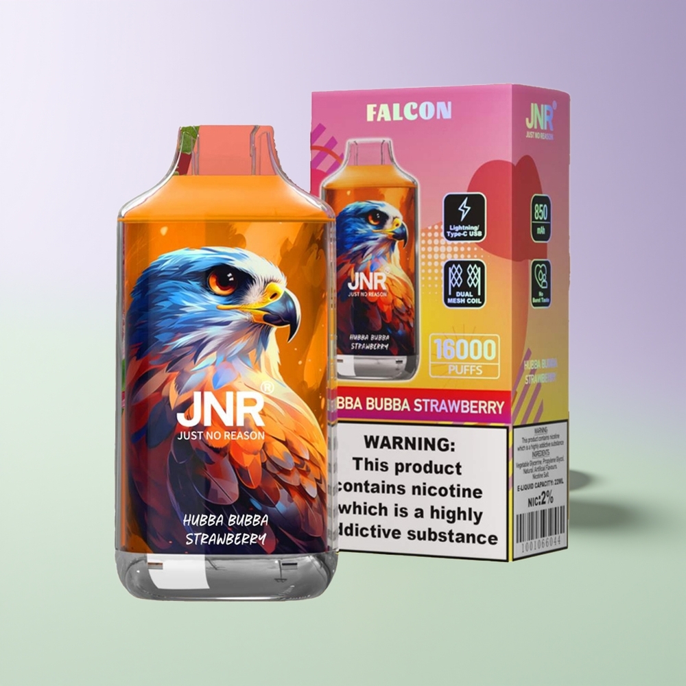 JNR Falcon 16000 Pūkų Hubba Bubba Braškė