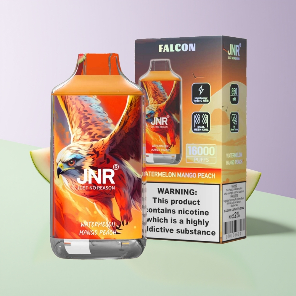 JNR Falcon 16000 Pūsų Vandmelonas Mango Persikas 22ml